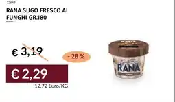 Prezzemolo e Vitale Rana sugo fresco ai funghi offerta