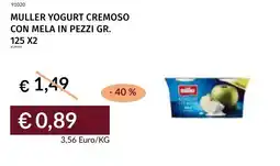 Prezzemolo e Vitale Muller yogurt cremoso con mela in pezzi offerta