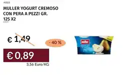 Prezzemolo e Vitale Muller yogurt cremoso con pera a pezzi offerta