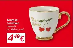 KiK Tazza in ceramica capacità ca. cad. offerta