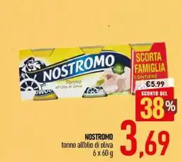 Ciro Amodio NOSTROMO tonno all'olio di oliva offerta
