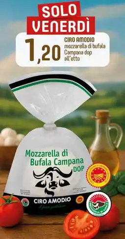 Ciro Amodio CIRO AMODIO mozzarella di bufala Campana dop all'etto offerta