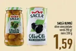Ciro Amodio SACLÀ OLIVOLÌ olive snocciolate verdi/ nere offerta