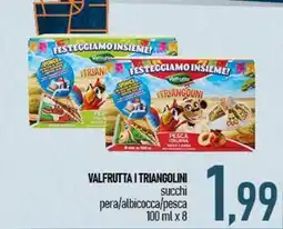 Ciro Amodio VALFRUTTA I TRIANGOLINI succhi pera/albicocca/pesca offerta