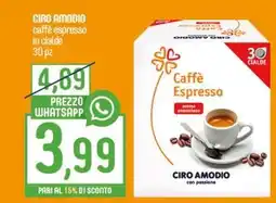 Ciro Amodio CIRO AMODIO caffè espresso in cialde offerta