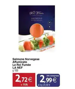 Docks Cash&Carry Salmone Norvegese Affumicato Le Roi Fumée LA NEF offerta