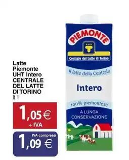 Docks Cash&Carry Latte Piemonte UHT Intero CENTRALE DEL LATTE DI TORINO offerta