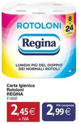 Docks Cash&Carry Carta Igienica Rotoloni REGINA offerta