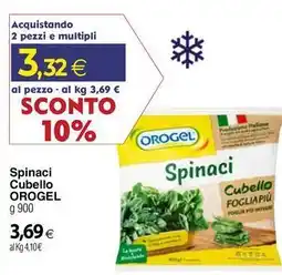 Docks Cash&Carry Spinaci Cubello OROGEL offerta