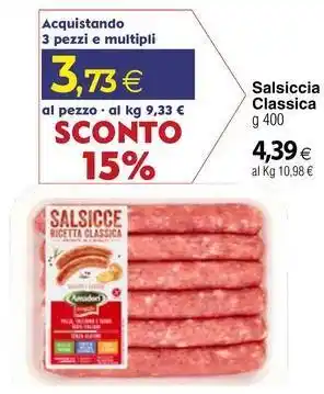 Docks Cash&Carry Salsiccia Classica offerta
