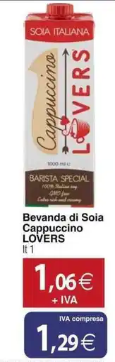 Docks Cash&Carry Bevanda di Soia Cappuccino LOVERS offerta