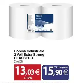 Docks Cash&Carry Bobina Industriale 2 Veli Extra Strong CLASSEUR offerta