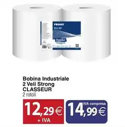 Docks Cash&Carry Bobina Industriale 2 Veli Strong CLASSEUR offerta