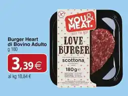 Docks Cash&Carry Burger Heart di Bovino Adulto offerta