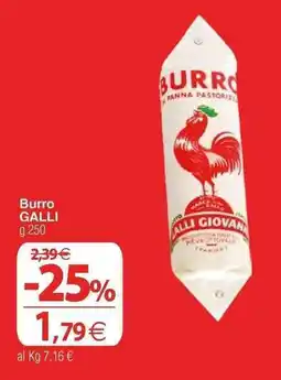 Docks Cash&Carry Burro GALLI offerta