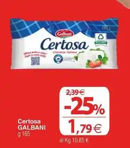 Docks Cash&Carry Certosa GALBANI offerta