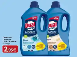 Docks Cash&Carry Detersivo Lavatrice DUAL POWER 45 lavaggi offerta