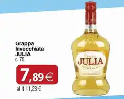 Docks Cash&Carry Grappa Invecchiata JULIA offerta