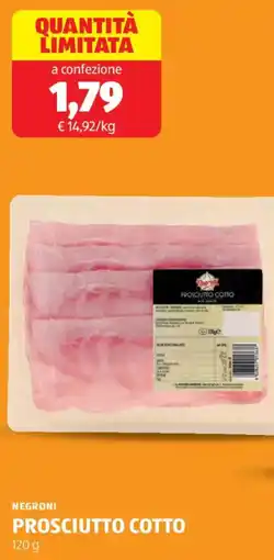 ALDI Negroni prosciutto cotto offerta