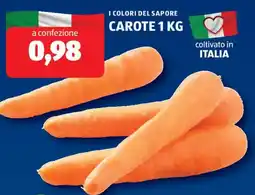 ALDI I colori del sapore carote offerta