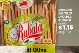Galassia Grissini all'olio di oliva rubata offerta