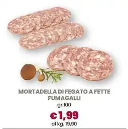 Galassia Mortadella di fegato a fette fumagalli offerta