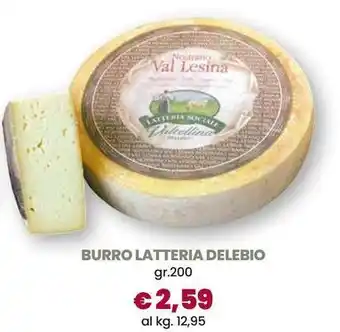 Burro latteria delebio