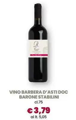 Galassia Vino barbera d'asti doc barone stabilini offerta