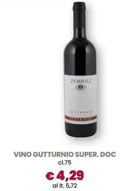 Galassia Vino gutturnio super. doc offerta