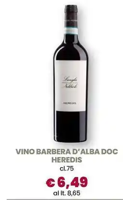 Galassia Vino barbera d'alba doc heredis offerta