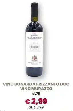 Galassia Vino bonarda frizzanto doc ving murazzo offerta