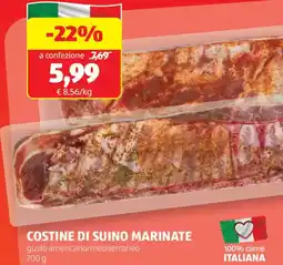 ALDI Costine di suino marinate offerta