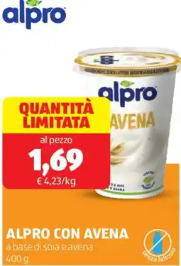 ALDI Alpro con avena offerta