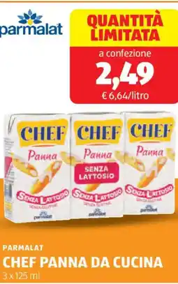ALDI Parmalat chef panna da cucina offerta