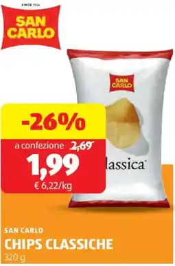 ALDI San carlo chips classiche offerta