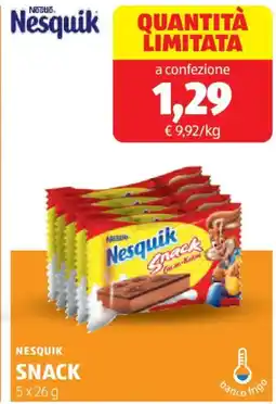 ALDI Nesquik snack offerta