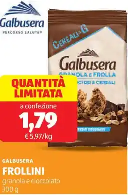 ALDI Galbusera frollini offerta