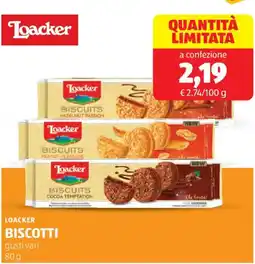 ALDI Loacker biscotti offerta