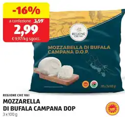 ALDI Regione che vai mozzarella di bufala campana DOP offerta