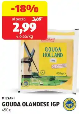 ALDI Milsani gouda olandese IGP offerta