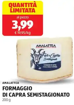ALDI Amalattea formaggio di capra semistagionato offerta