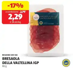 ALDI Regione che vai bresaola della valtellina IGP offerta