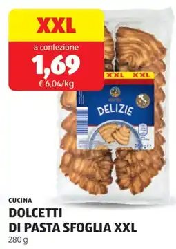 ALDI Cucina dolcetti di pasta sfoglia XXL offerta