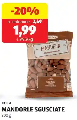ALDI Bella mandorle sgusciate offerta