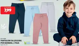 ALDI Lily & dan pantaloni da jogging per bambini, 2 paia offerta