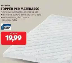 ALDI Novitesse topper per materasso offerta