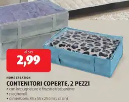 ALDI Home creation contenitori coperte, 2 pezzi offerta