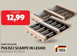 ALDI Home creation pulisci scarpe in legno offerta
