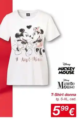 KiK Disney mickey mouse t-shirt donna offerta