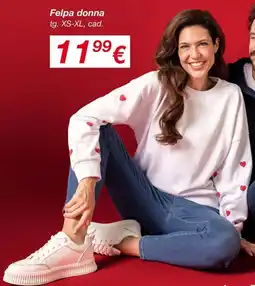 KiK Felpa donna offerta